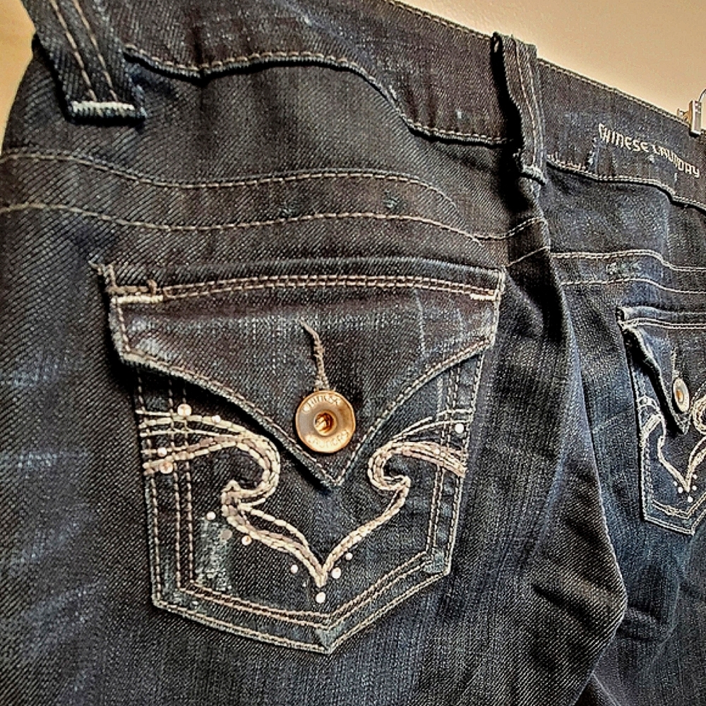 Chinese Laundry Skinny Fit Dark Denim Retro Jeans